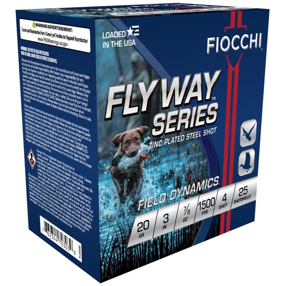 Fiocchi 203ST4 Flyway Waterfowl 20 Gauge 3" 7/8 oz 4 Shot 25 Per Box - View 2