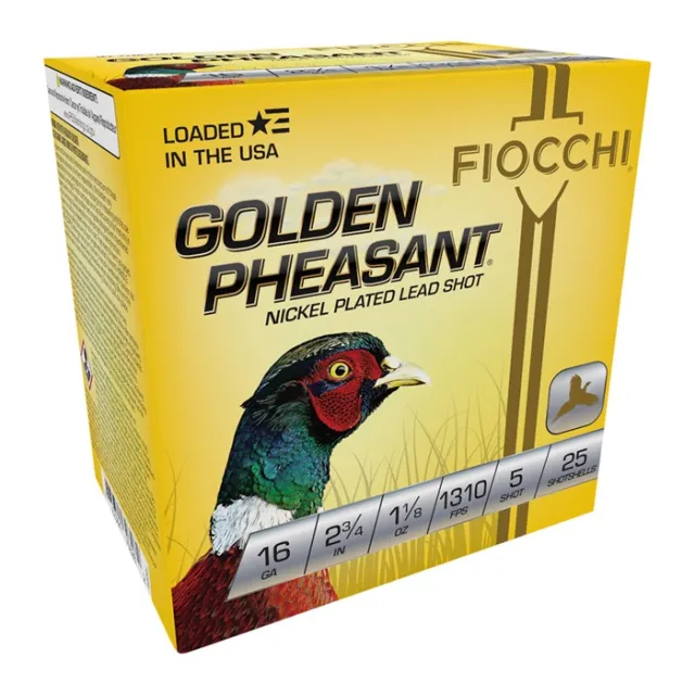 Fiocchi Golden Pheasant Shotgun Loads 16 ga. 2.75 in. 1 1-8 oz. 5 Shot 2... - View 2