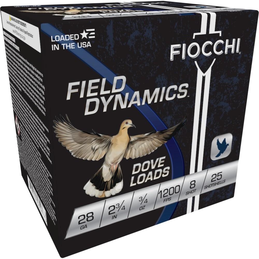 Fiocchi 28GT8 Field Dynamics Dove & Quail 28Gauge 2.75" 3/4oz 8Shot 25 - View 2