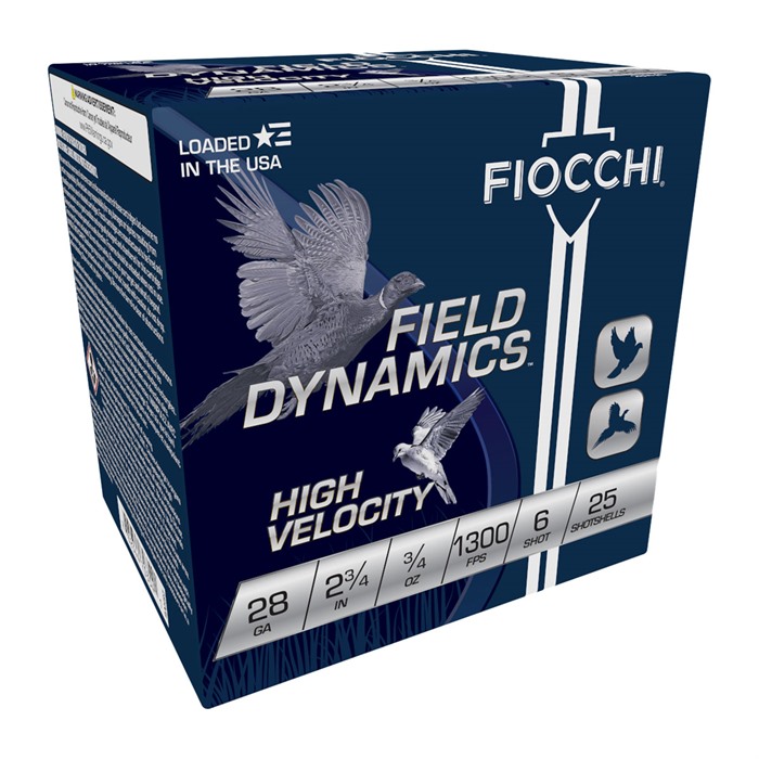 Fiocchi 28HV6 Field Dynamics High Velocity 28Gauge 2.75" 3/4oz 6Shot... - View 2