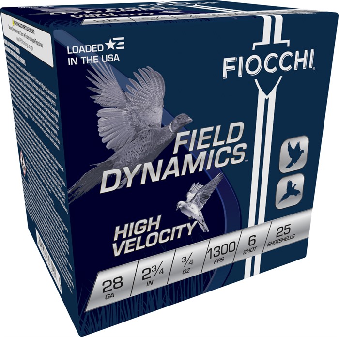 Fiocchi 28HV6 Field Dynamics High Velocity 28Gauge 2.75" 3/4oz 6Shot... - View 3