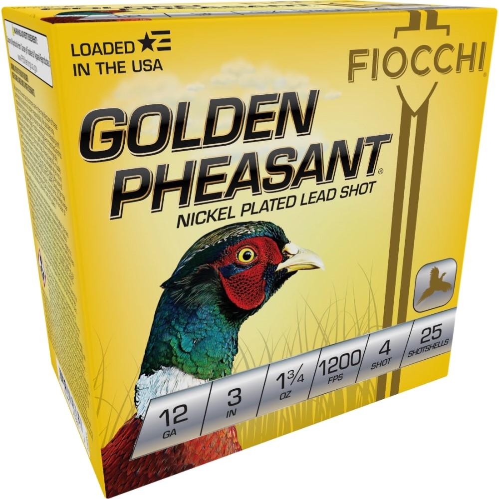 Fiocchi 12ga 3" 1-3/4oz #4 Golden Pheasant Ammo 25rds - View 2