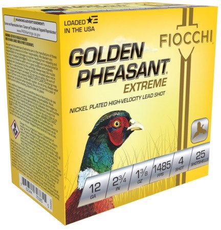 Fiocchi 12GPX4 Golden Pheasant Extrema 12Gauge 2.75" 1 3/8oz 4Shot 25... - View 3