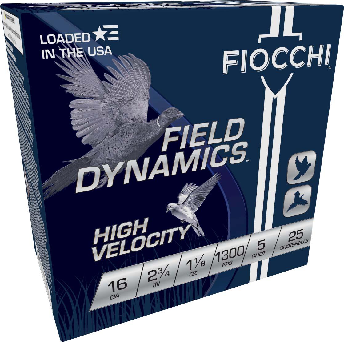 Fiocchi Field Dynamics Hi Velocity 16Ga 2.75in #5 Lead 25rd Shotshell 16HV5 - View 2