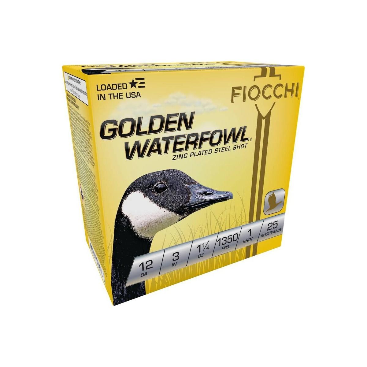 Fiocchi 123SGW1 12 Gauge 3 in 1 1/4 oz Steel Shot 1350 fps 25 Rounds - View 2