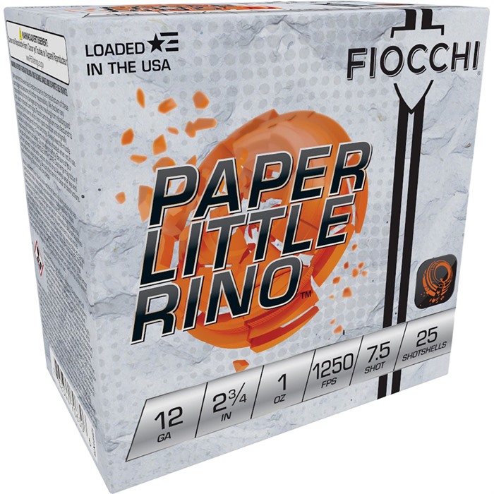 Fiocchi 12FPTX75 12 Gauge 2.75" 1oz 7.5 Shot 25/Box Paper Shells - View 2