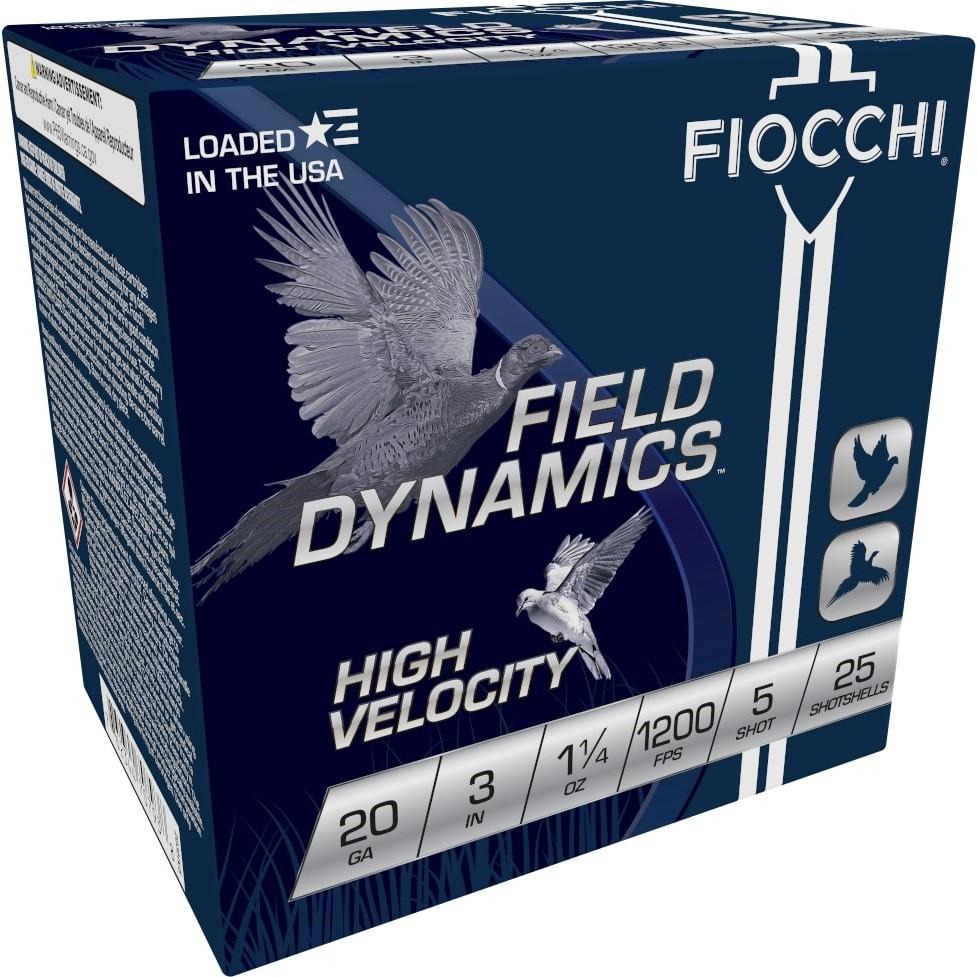 Fiocchi 203HV5 Field Dynamics 20Ga 3" 1 1/4oz 5Shot 25/Box - View 2
