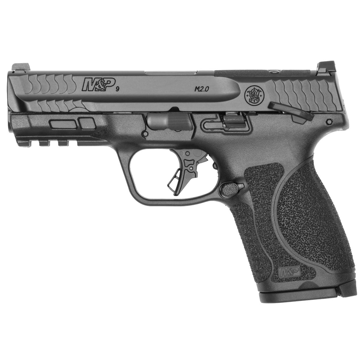 S&W M&P9 M2.0 Compact Optic Ready Handgun 9mm Luger 10rd Magazines(2) 4 Barrel Thumb Safety Load  Indicator CA Compliant - View 2