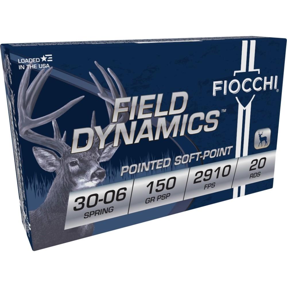 Fiocchi Field Dynamics Rifle Ammunition .30-06 Sprg 150 gr PSP 2910 fps ... - View 2