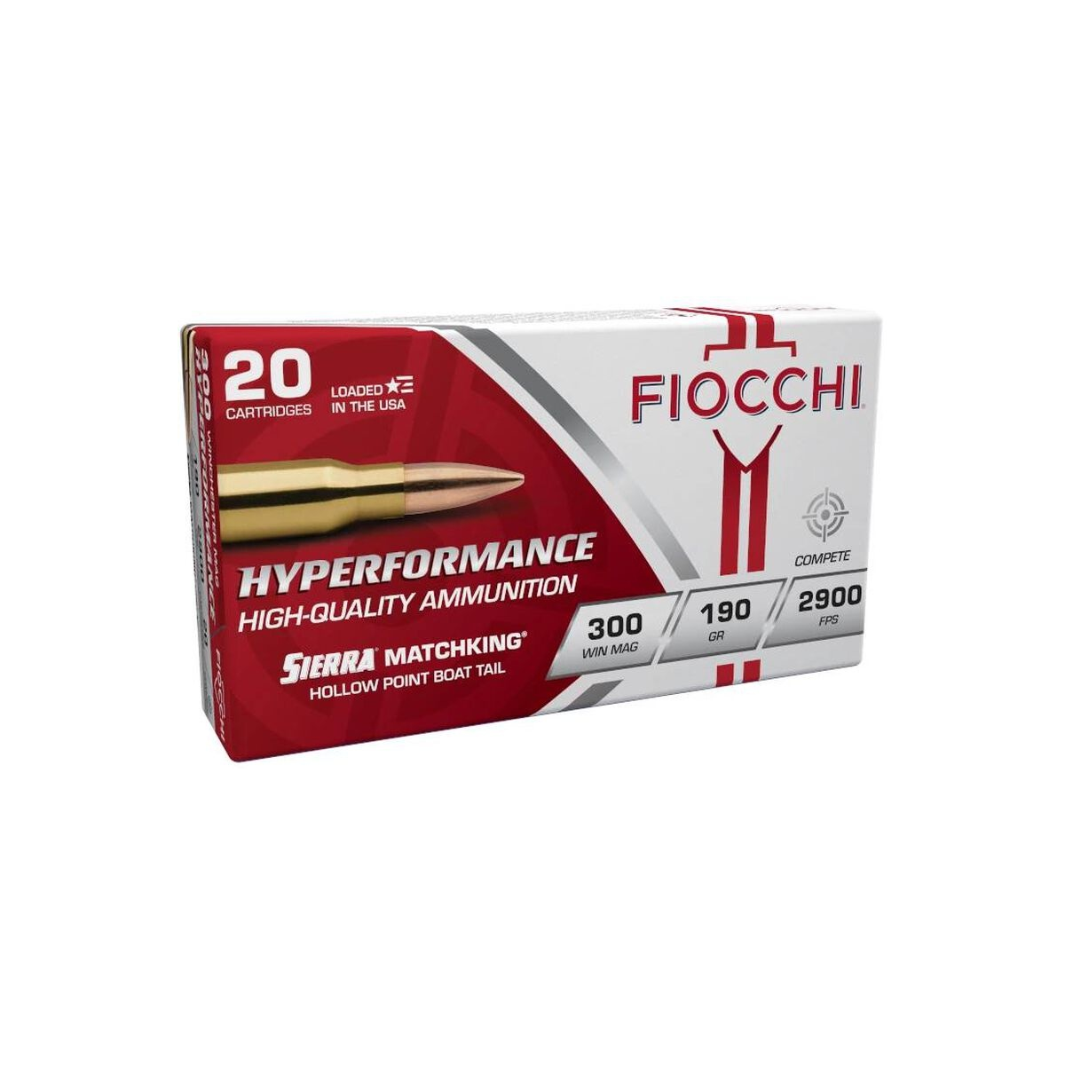 Fiocchi 300WMMKE Hyperformance Compete 300Win Mag 190gr Sierra MatchKing... - View 2