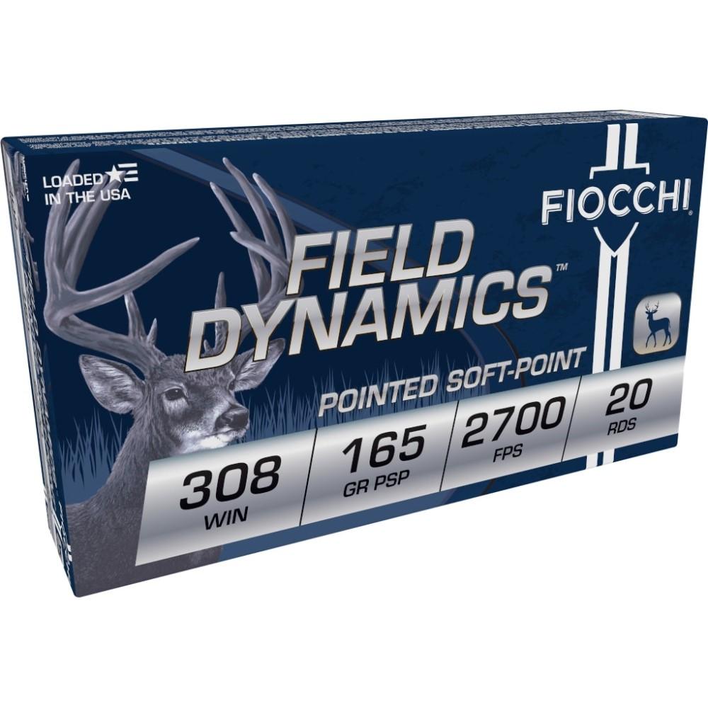 Fiocchi 308D Field Dynamics 308Win 165gr Pointed Soft Point 20 Per... - View 2