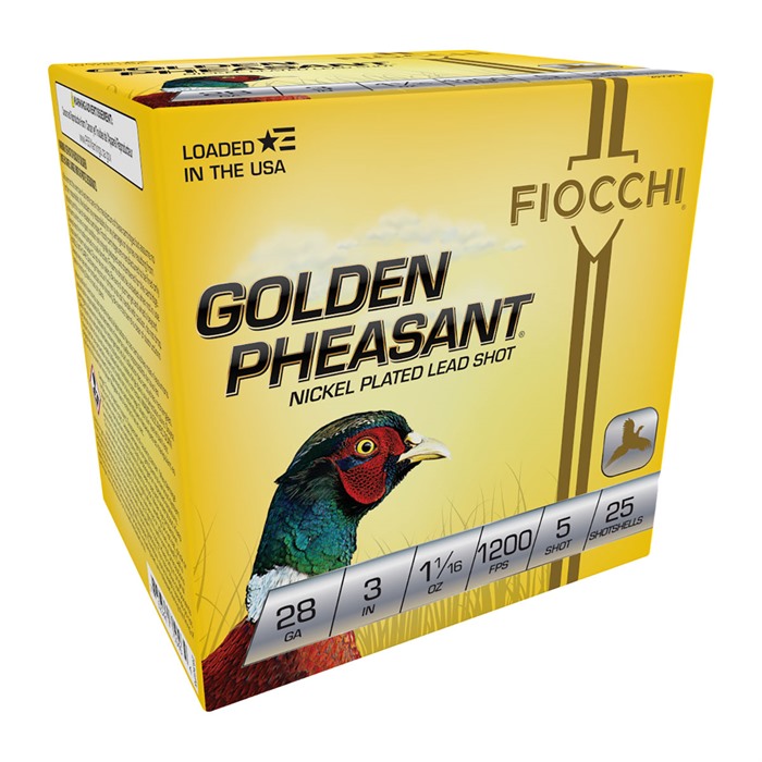 Fiocchi Golden Pheasant Shotgun Loads 28 ga. 3 in. 1 1-16 oz. 5 Shot 25 rd. - View 2