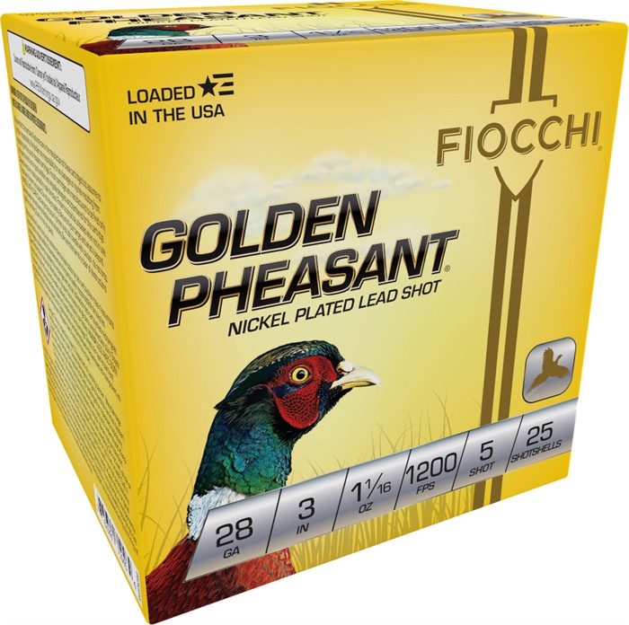 Fiocchi Golden Pheasant Shotgun Loads 28 ga. 3 in. 1 1-16 oz. 5 Shot 25 rd. - View 3