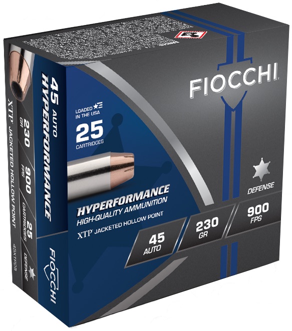 Fiocchi 45XTP25 45ACP 230GR HP 25 Rounds Box Brass Cased - View 2