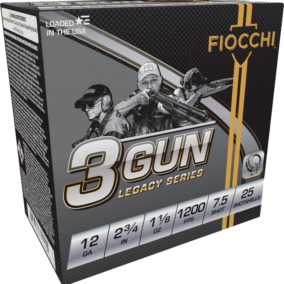 Fiocchi 3 Gun Match Shotshells 12ga 2-3/4 1-1/8oz 1200 fps #7.5 25/ct - View 2
