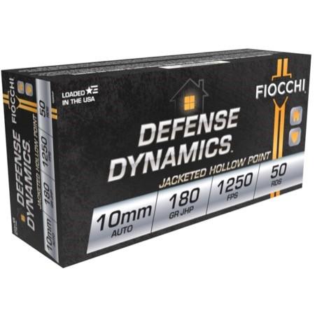 Fiocchi 10APHP Defense Dynamics 10mmAuto 180gr Jacketed Hollow Point 50... - View 2