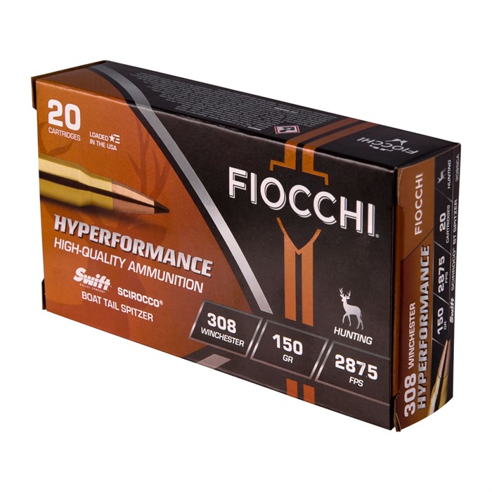 Fiocchi 308SCA Hyperformance 308Win 150gr Swift Scirocco II 20 Rounds - View 2