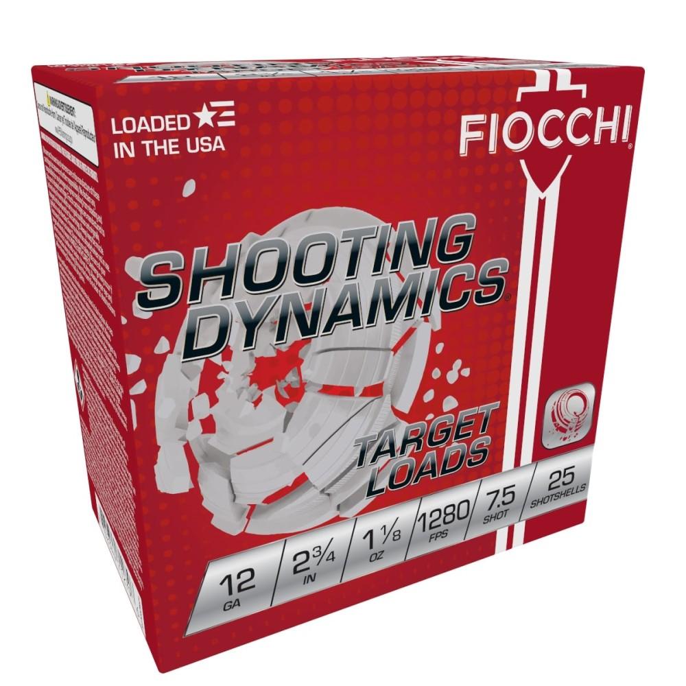 Fiocchi Shooting Dynamics Shotshells 12 ga 2-3/4 1-1/8oz 1280 fps #7.5 25/ct - View 2