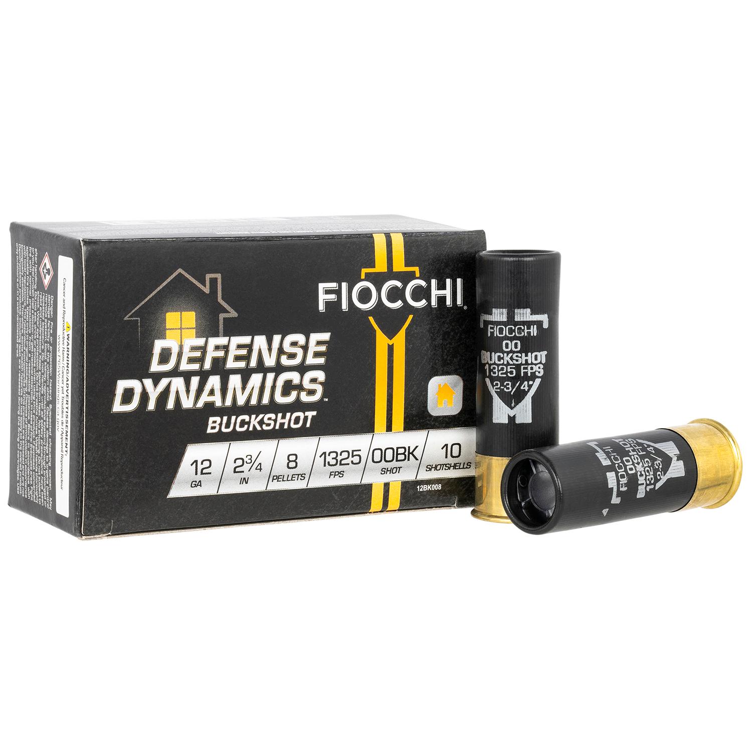 Fiocchi Ammunition DEF DYNAMICS 12GA 2.75IN 8OZ 00BK 10/BX - Model 12BK008 - View 2