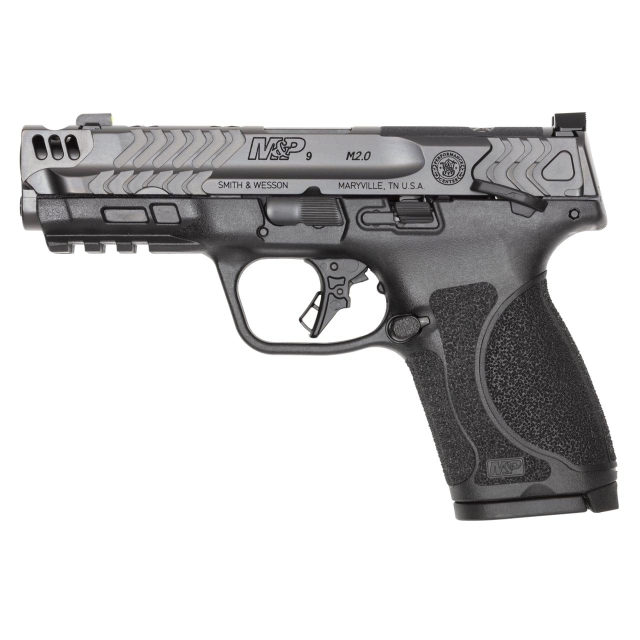 S&W MP2C 14387 9MM 10+1 Night Sights Ported Slide Gray/Black - View 2