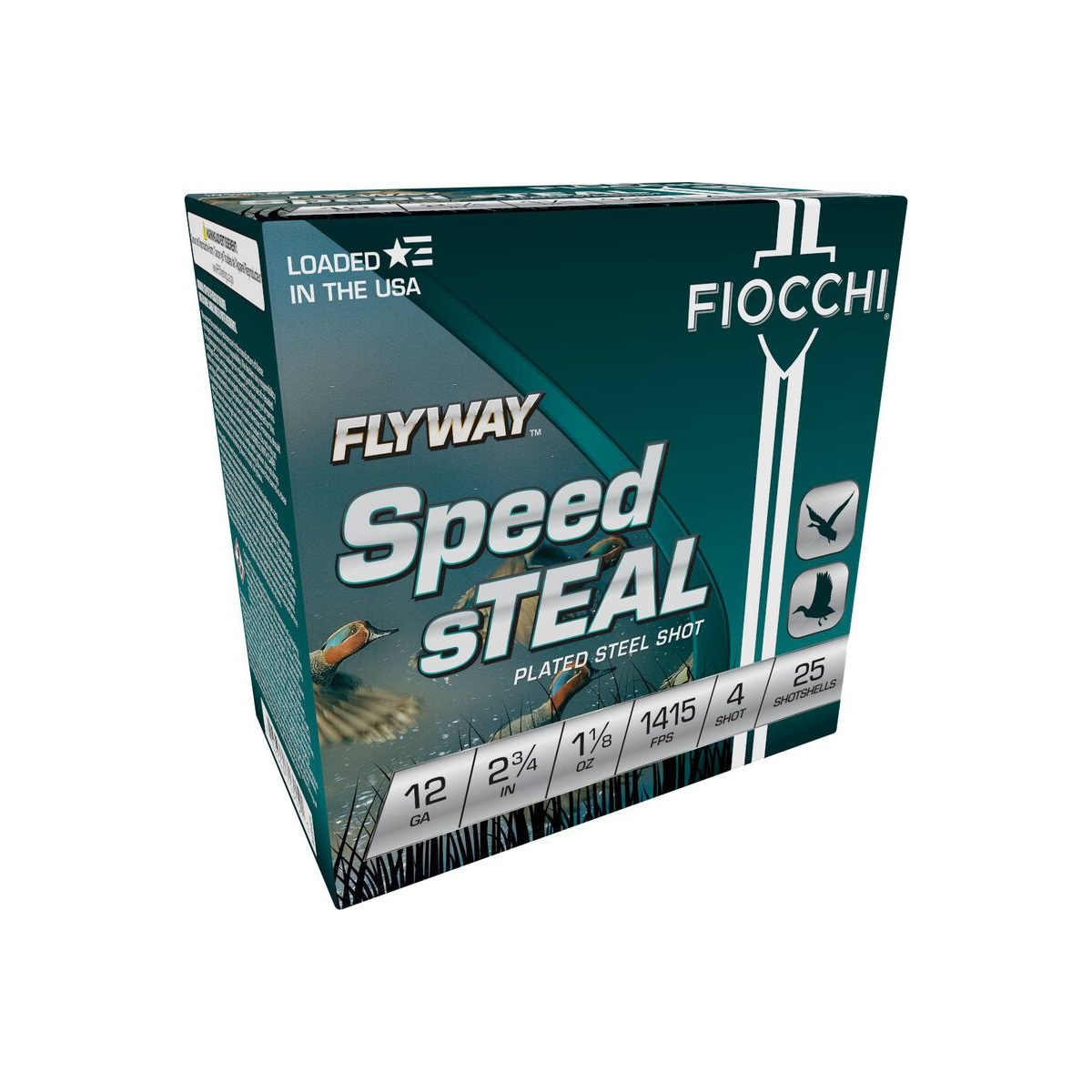 Fiocchi 12FST4 Flyway Speed Steel 12Ga 2.75" 1 1/8oz #4 Shot 25/Box - View 2
