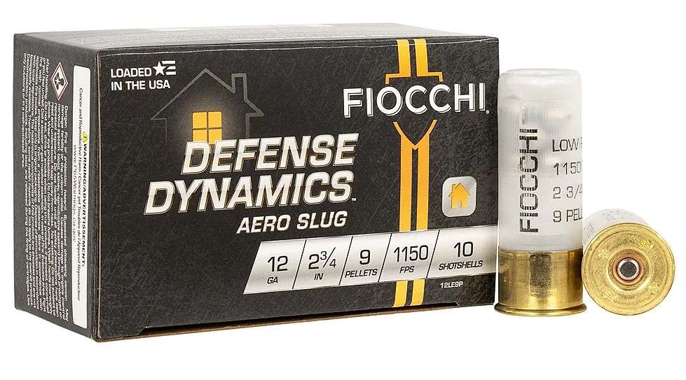Fiocchi 12LE9P Defense Dynamics 12Ga 2.75" 1 Buck Low Recoil 10 Rds - View 2
