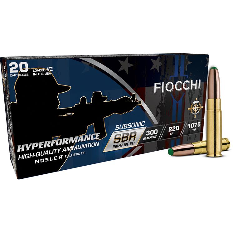 Fiocchi 300BKSBS Hyperformance 300 Blackout 220gr Nosler BT 20/Box - View 2