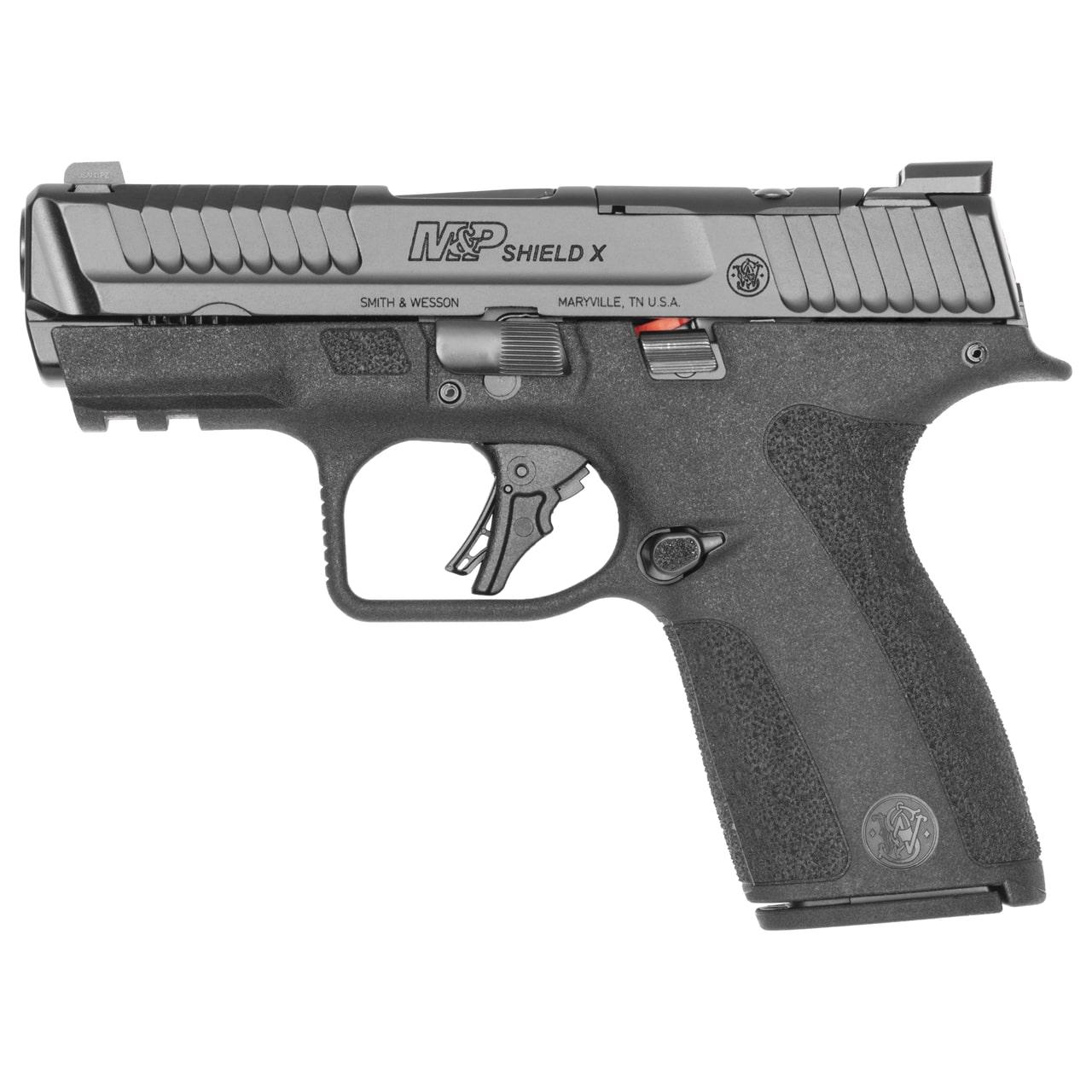 Smith & Wesson M&P9 Shield X Handgun 9mm Luger 13(1)&15(1)rd Magazines 3.6 Barrel Optic Ready No Thumb Safety - View 2