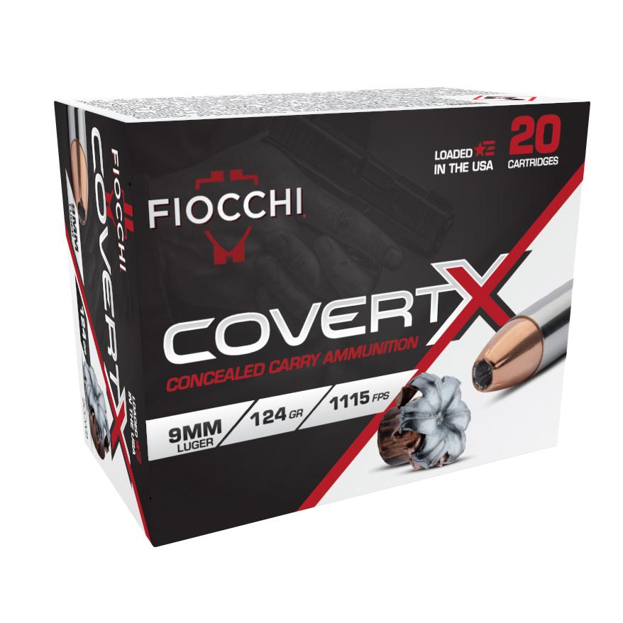 Fiocchi 9CCWB CovertX 9mm 124gr JHP Pistol Ammo 20rd - View 2