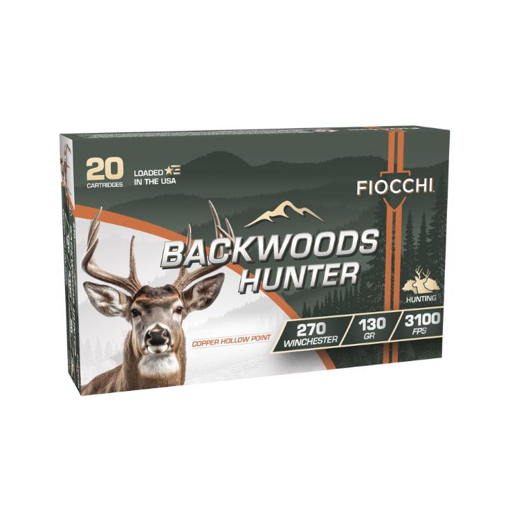 Fiocchi Backwoods Hunter Rifle Ammunition 270 Win 130gr HP 3100 fps 20/ct - View 2