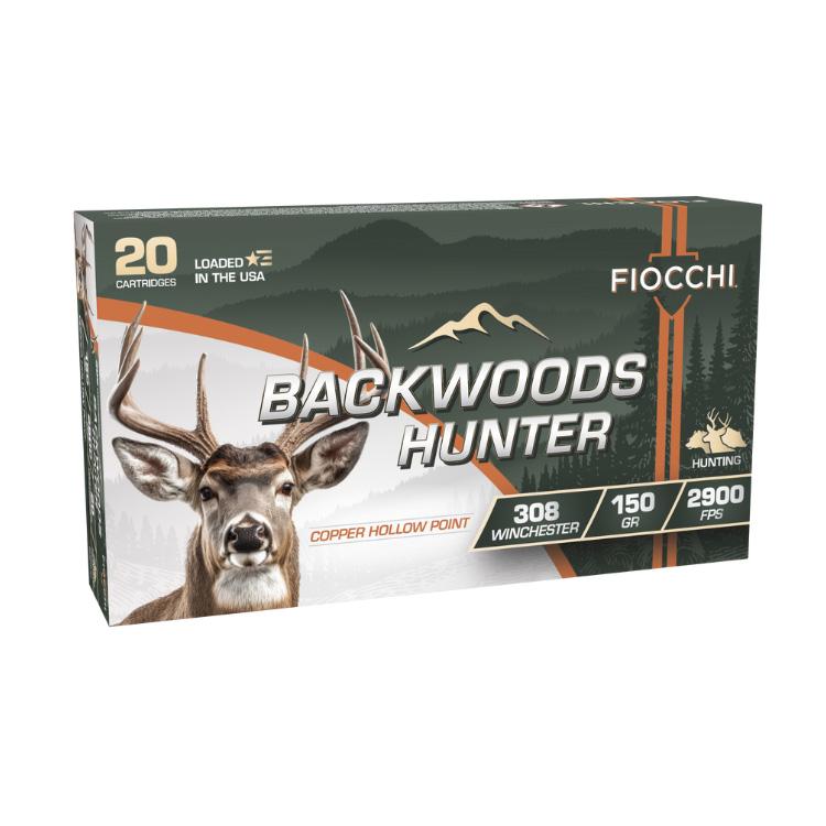 Fiocchi Backwoods Hunter Rifle Ammunition .308 Win.150gr CHP 2900 fps 20/ct - View 2