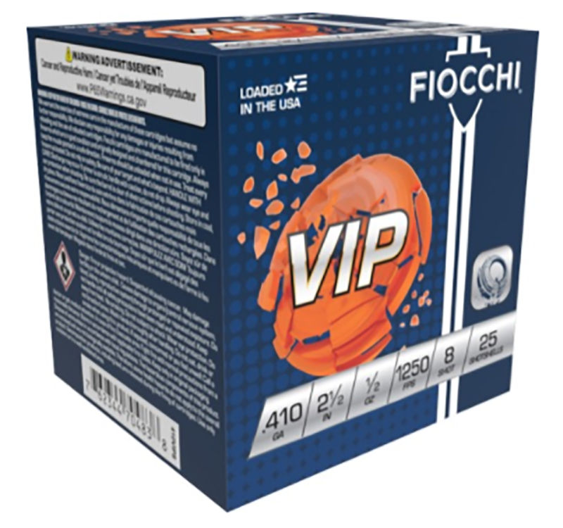 Fiocchi 410VIP8 VIP Load 410ga 2.5" 1/2oz #8 Target 1250FPS - View 2