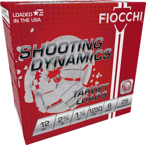 Fiocchi 12GA 2.75" #8 1-1/8oz 1250FPS Shotgun Ammo - View 2