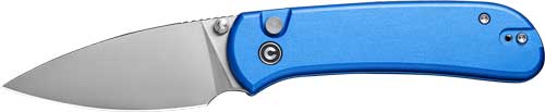 Civivi C22030E3 Qubit Knife 2.98" Blue Satin Finish Button Lock - View 2