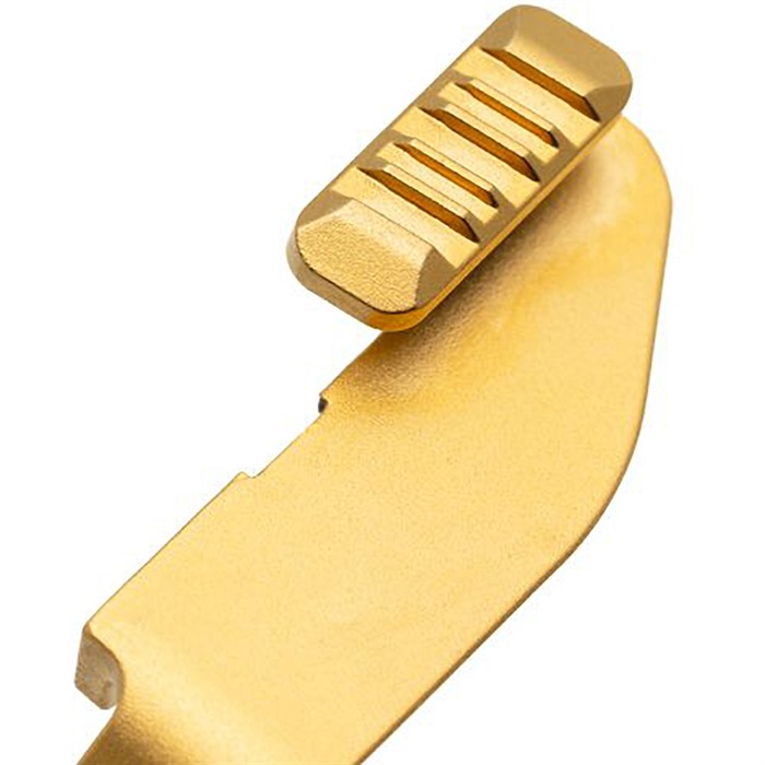 Tyrant CNC TDHCATSCLGOLD Hellcat Gold Extended Slide Release Stainless Steel - View 2