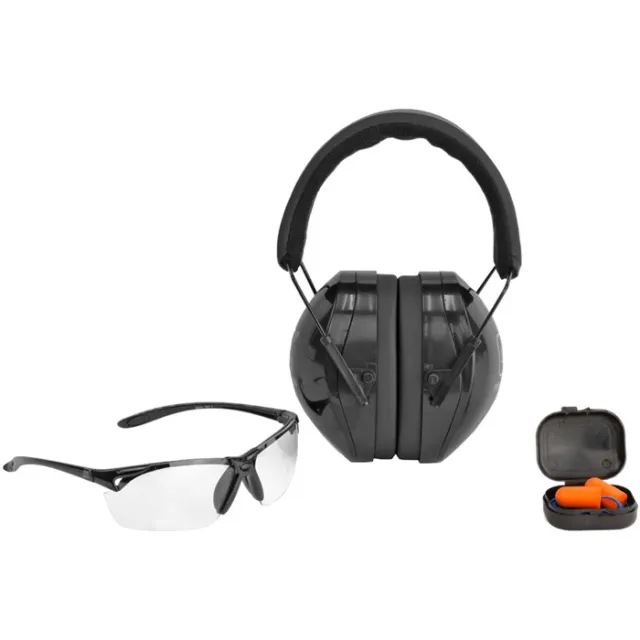 Glock Range Kit Adjustable Ear Muffs Ear Plugs Clear Glasses - View 2