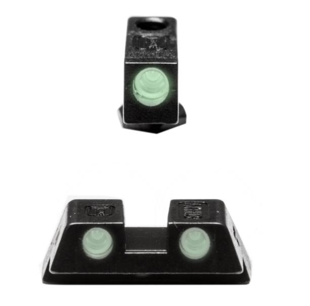 Glock G20/21/29/30/36/37 6.9mm Steel Green Dot Night Sights - View 2