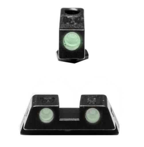 Glock G42 & G43 Steel Night Sights: 6.1MM Green Dot, Rear Position - View 2