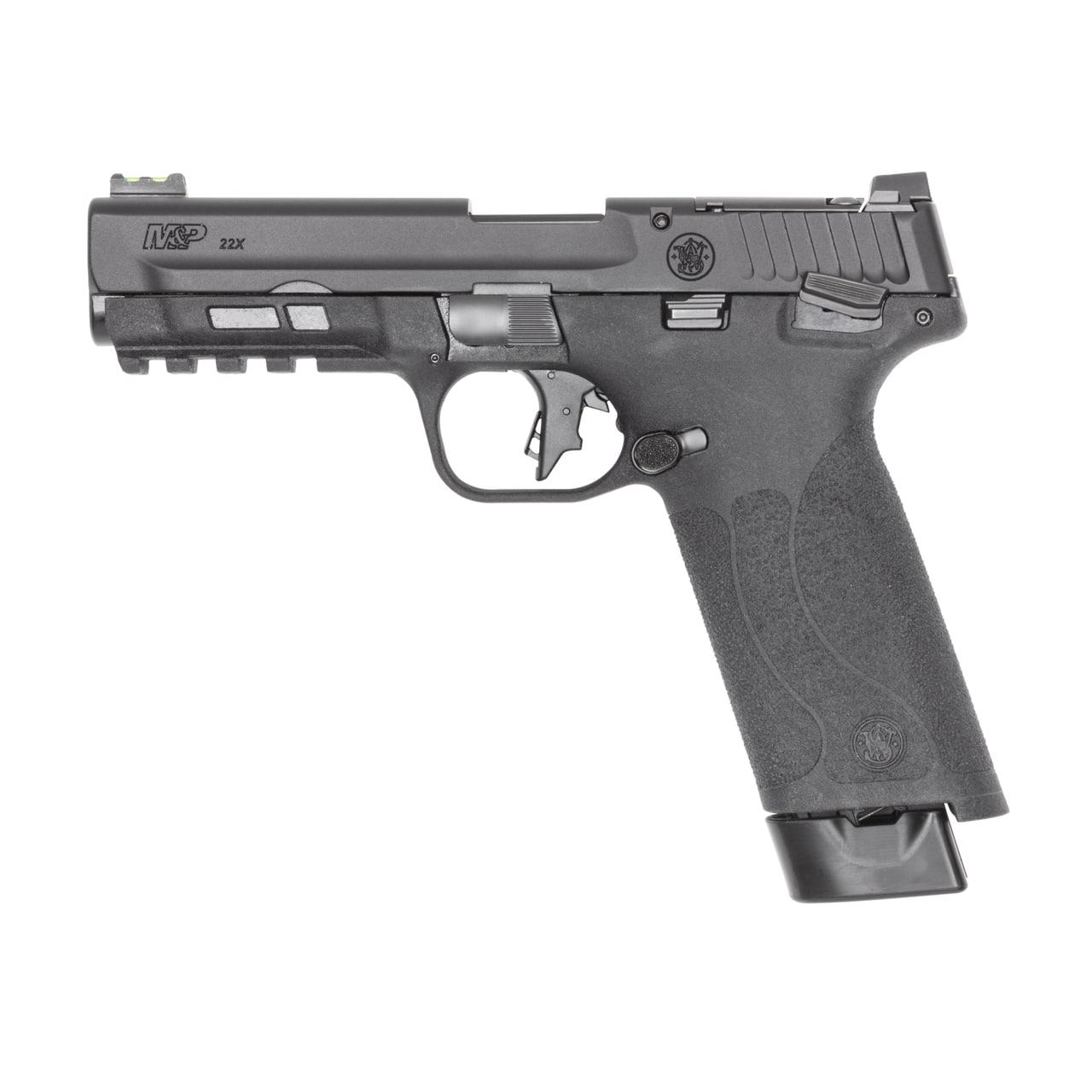 M&P 22X Handgun .22 LR 20rd Magazines(2) 4.1 Barrel White Dot Sights Thumb Safety Black - View 2