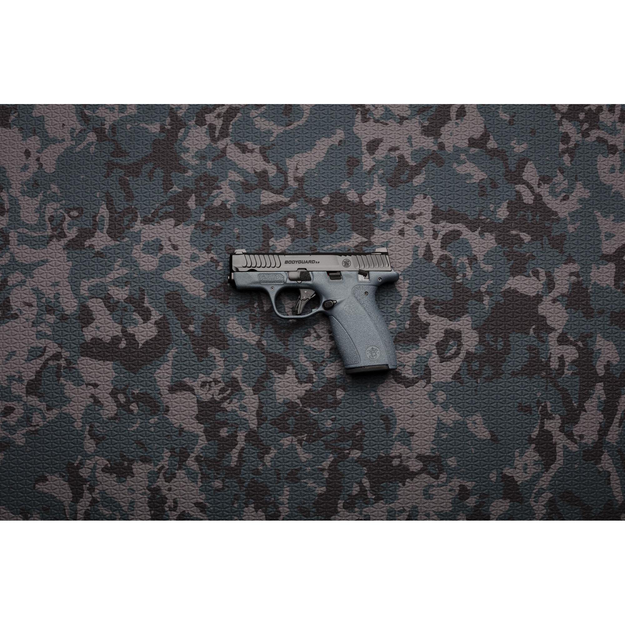 S&W Exclusive Blue Titanium M&P Bodyguard 2.0 Thumb Safety Handgun .380 Auto 10(1)&12(1)rd Magazines 2.75 Barrel Titan Blue Grip - View 2