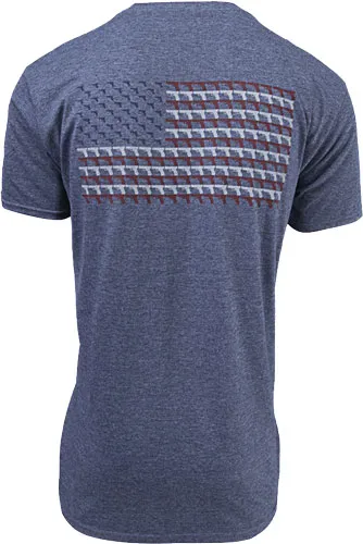 Glock American Flag Heather Navy Medium Shirt - View 2