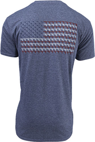 Glock AA75158 Pistol Flag Heather Navy XL Cotton/Polyester T-Shirt - View 2