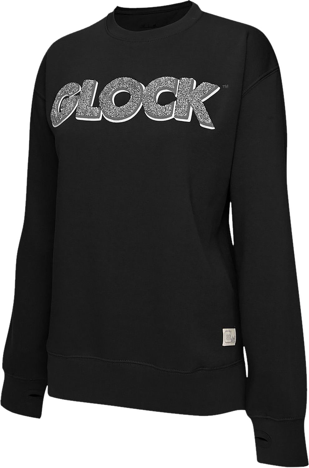 Glock AP96255 Crewneck Raglan Fleece Black Small Cotton/Polyester - View 2