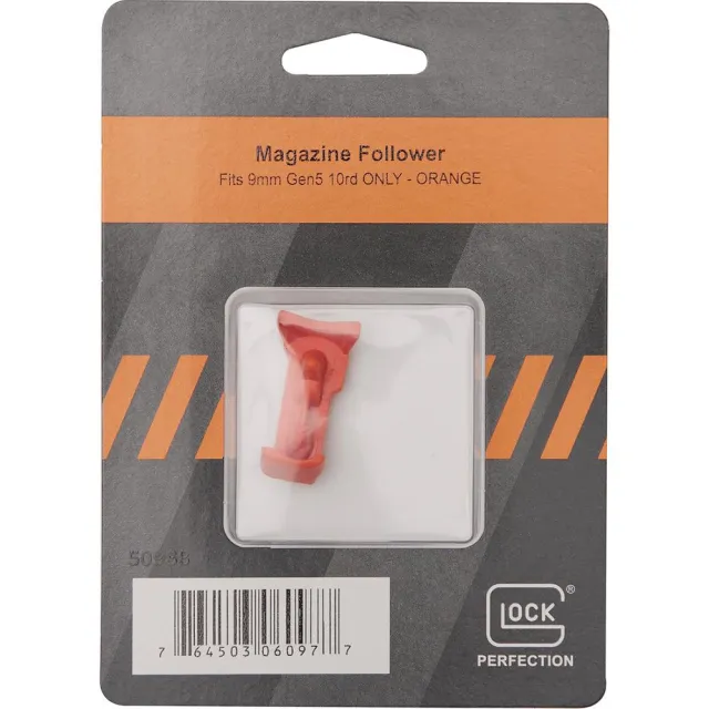 Glock Factory Magazine Follower 9mm Luger Follower Orange Pkg - View 2
