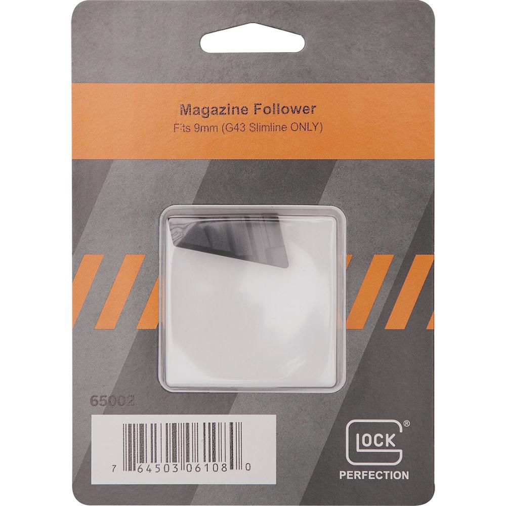 Glock Factory Magazine Follower .9mm Luger G43 Slimline ONLY Black Pkg - View 2