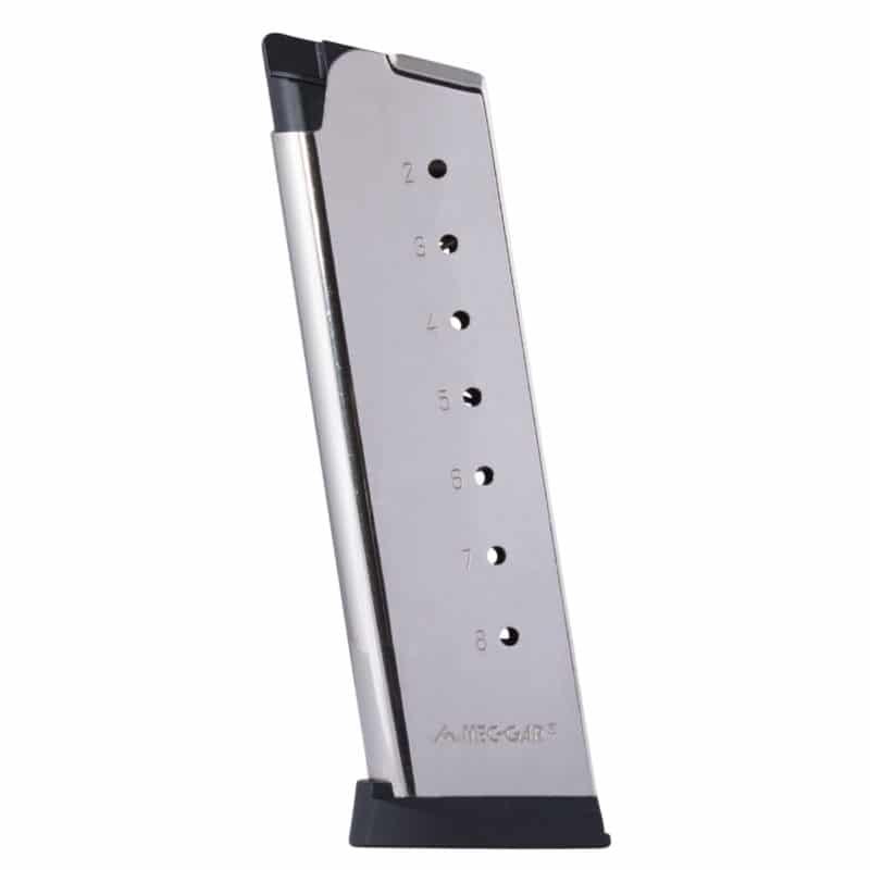 Mec-Gar 1911 Nickel Magazine 45 ACP 8 Round - View 2