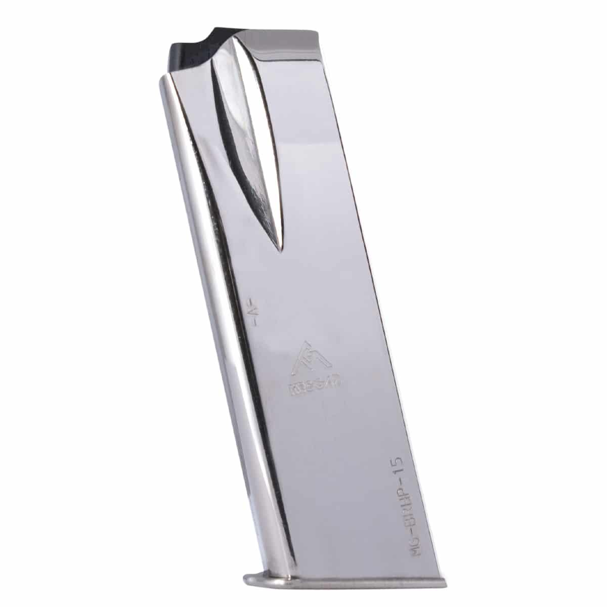 Mec-Gar BRHP15N 15-Round 9mm Nickel Magazine for Browning Hi-Power - View 2