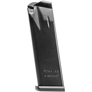 Mec-Gar MGP144514AFC Para P14 .45 ACP 14rd Steel Magazine Black Finish - View 2