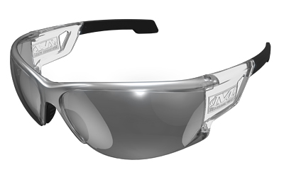 Mechanix Wear Type-N Safety Glasses Black Frame with Silver Lens - View 2