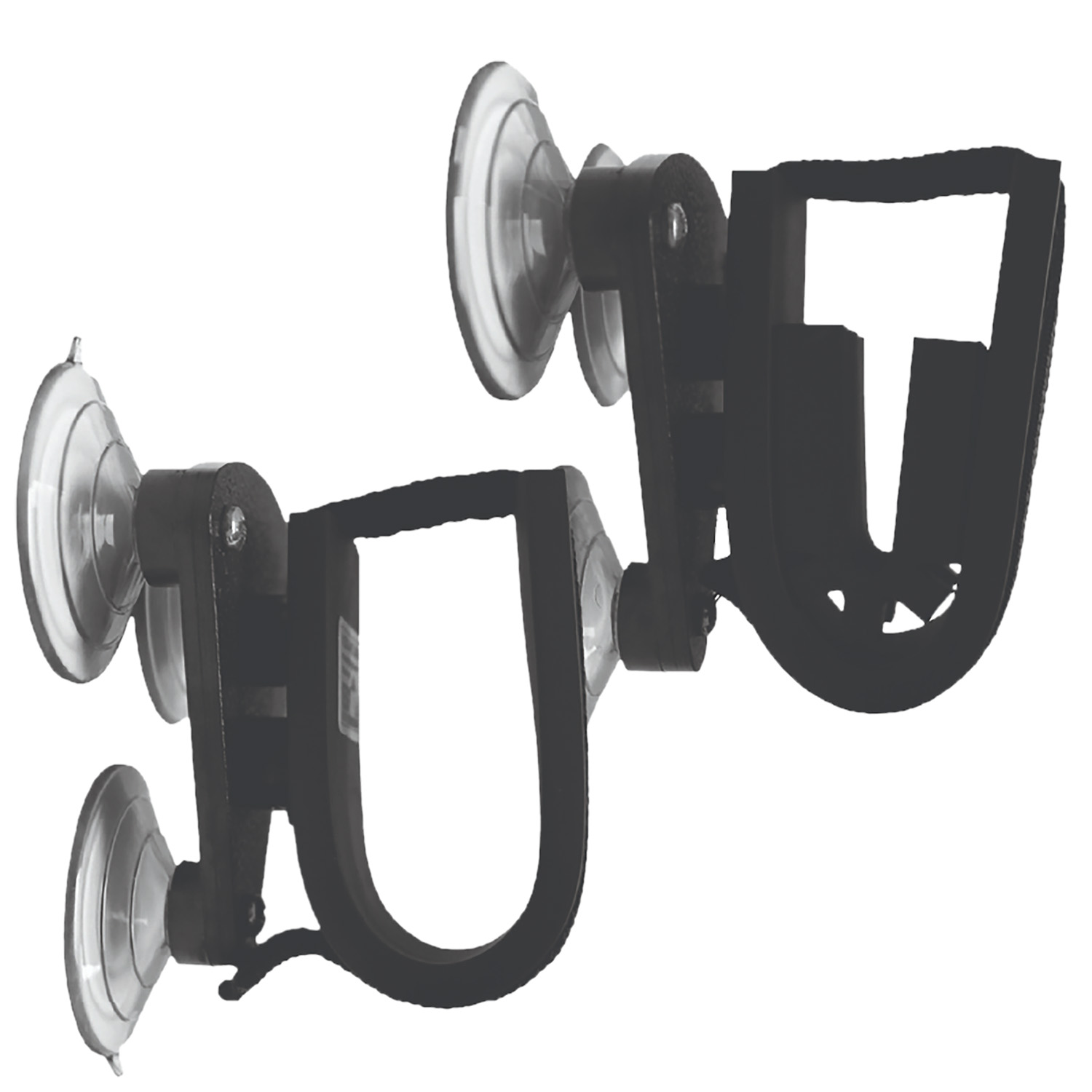 Rugged Gear 10010 Suction Cup Gun Holder Black Metal 2-Pack - View 2